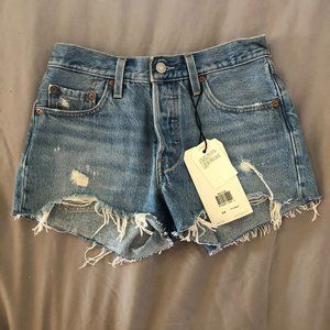 Never Worn Levis Premium Midrise Jean Shorts